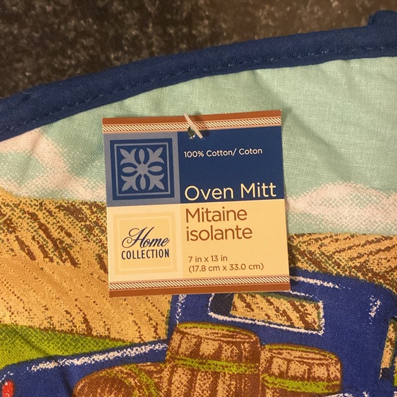 100% Cotton 7 Piece Winery Themed Dish Towel and Oven Mitt Set - Picture 9 of 9